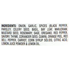 McCormick Perfect Pinch Signature Salt Free Seasoning jar close-up highlights the herb blend