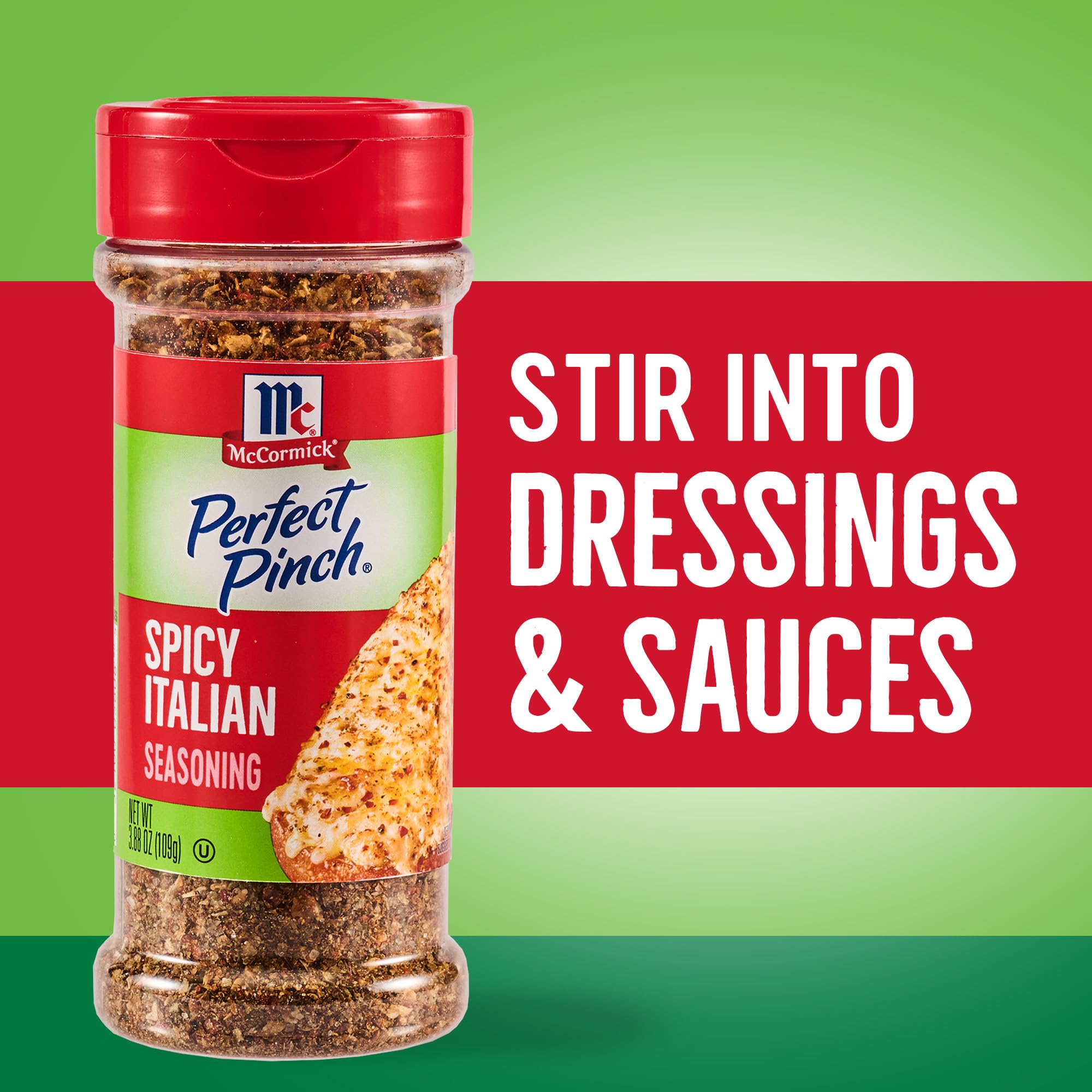 McCormick Perfect Pinch Spicy Italian sprinkled on shrimp for extra heat.