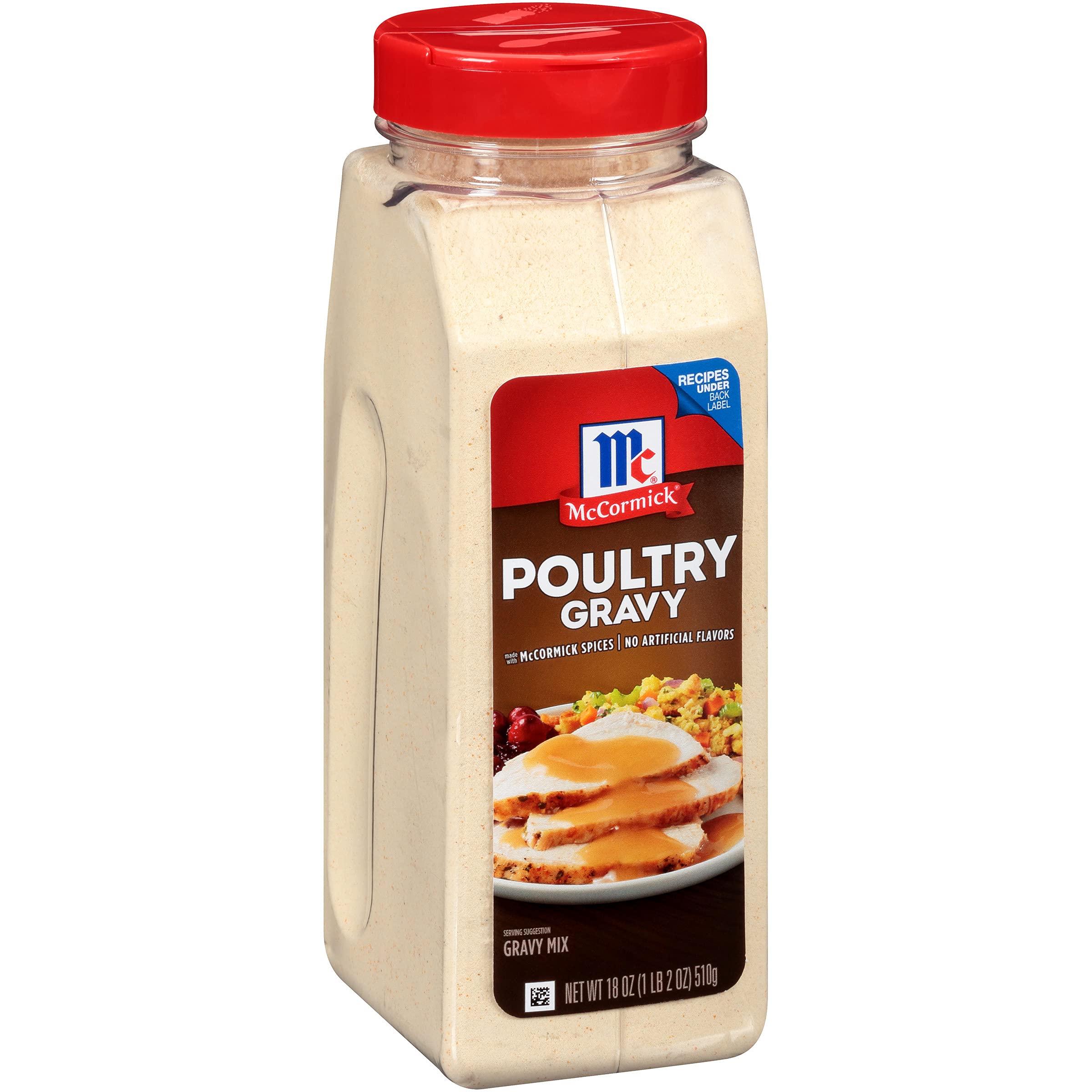 McCormick Poultry Gravy Mix whisked into a smooth gravy for chicken