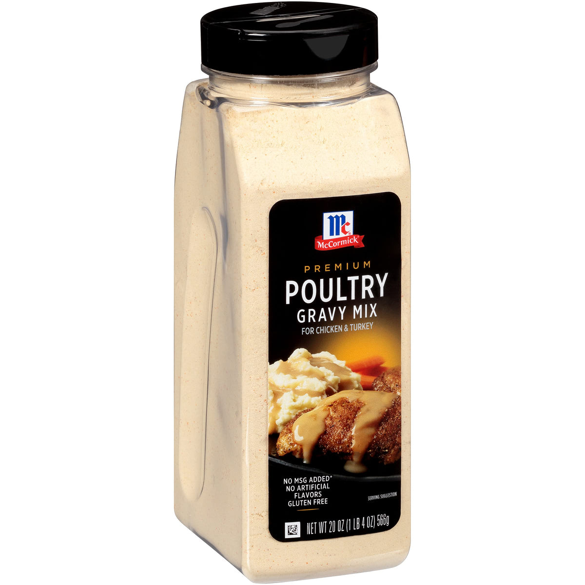 McCormick Premium Poultry Gravy Mix 20 oz packet ready for easy, lump-free gravy.