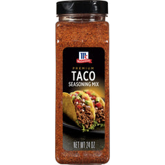 McCormick Premium Taco Seasoning Mix browning ground beef for quick tacos