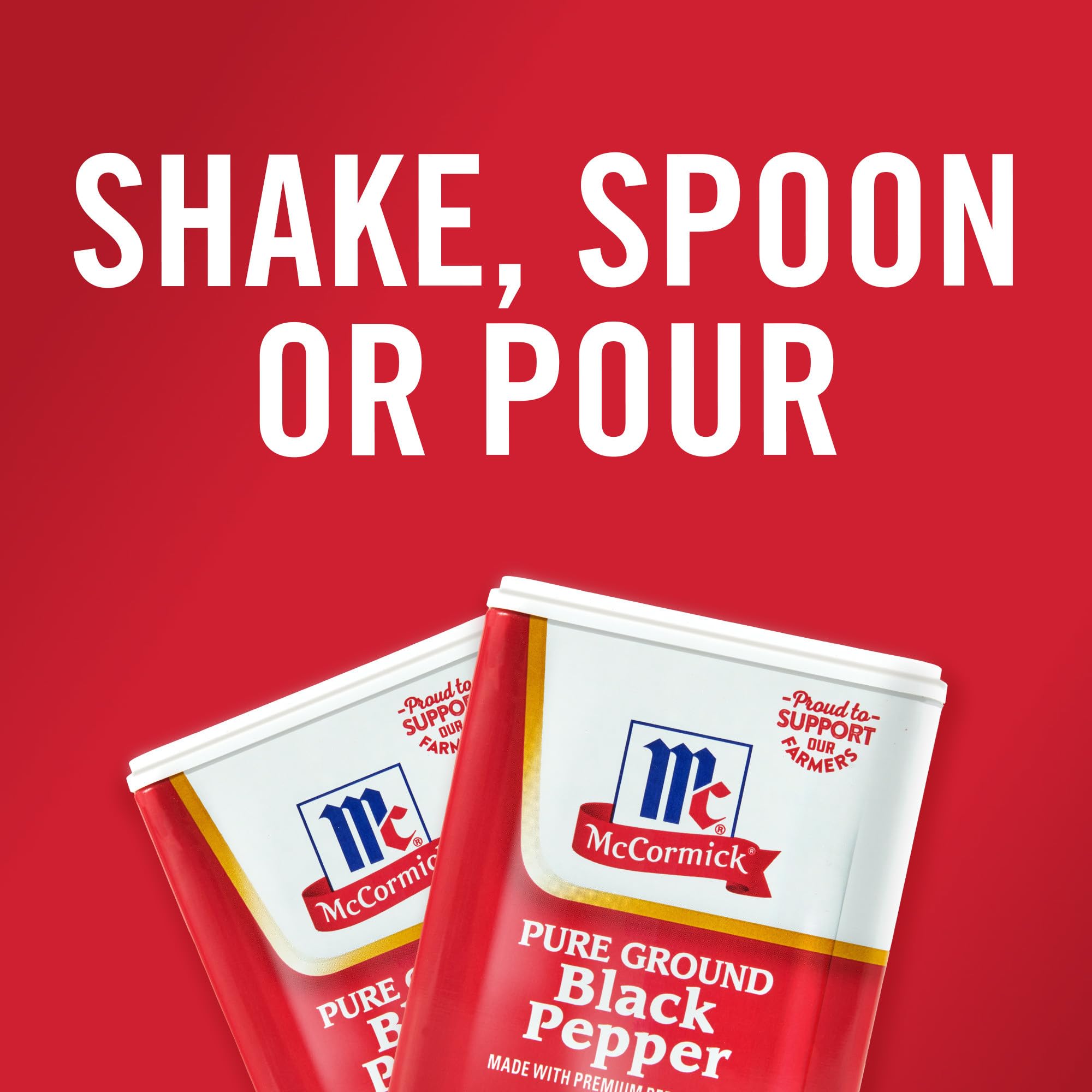 McCormick Pure Ground Black Pepper in a marinade bowl.