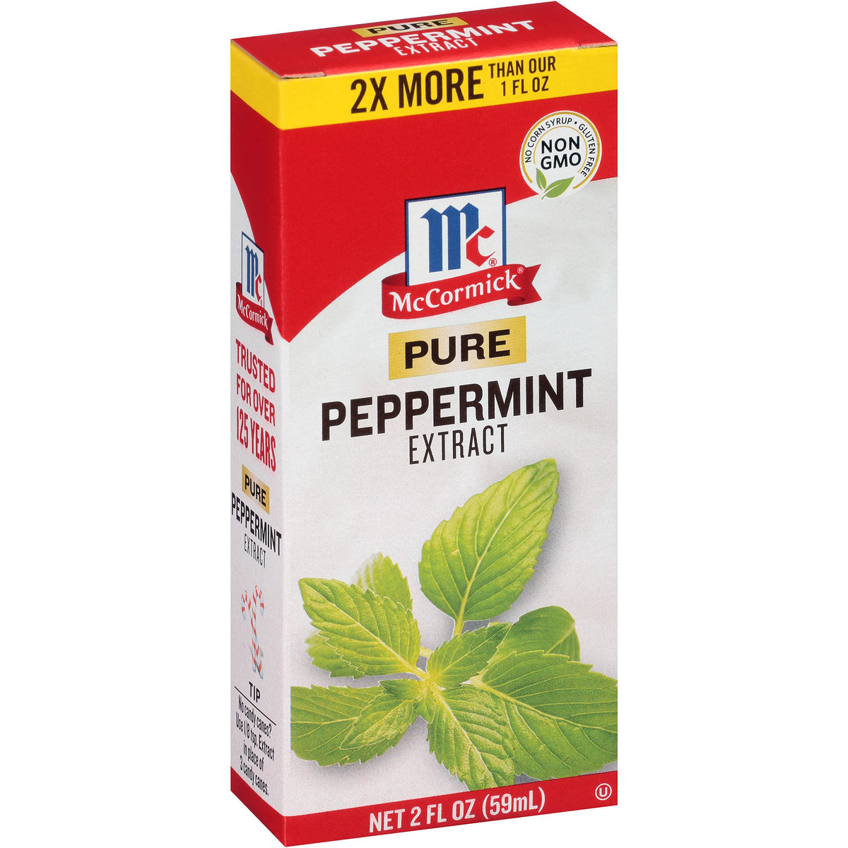 McCormick Pure Peppermint Extract 2oz bottle for baking and beverages