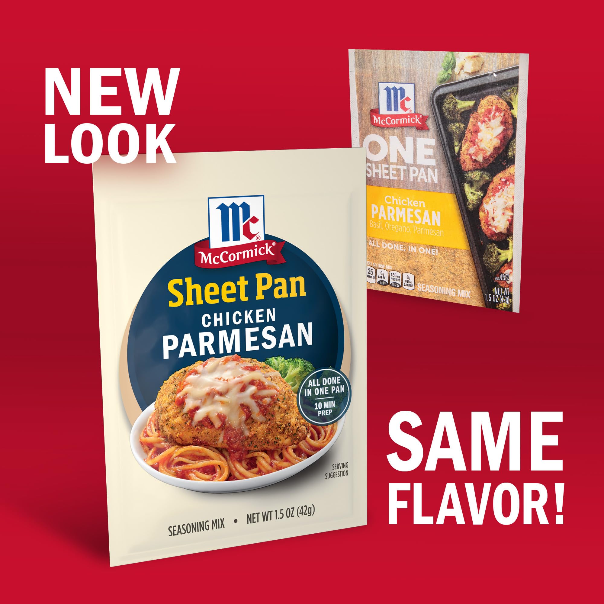 McCormick sheet pan meal with chicken and veggies ready to bake