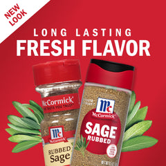 McCormick Rubbed Sage dried leaves ready for roasts and stews