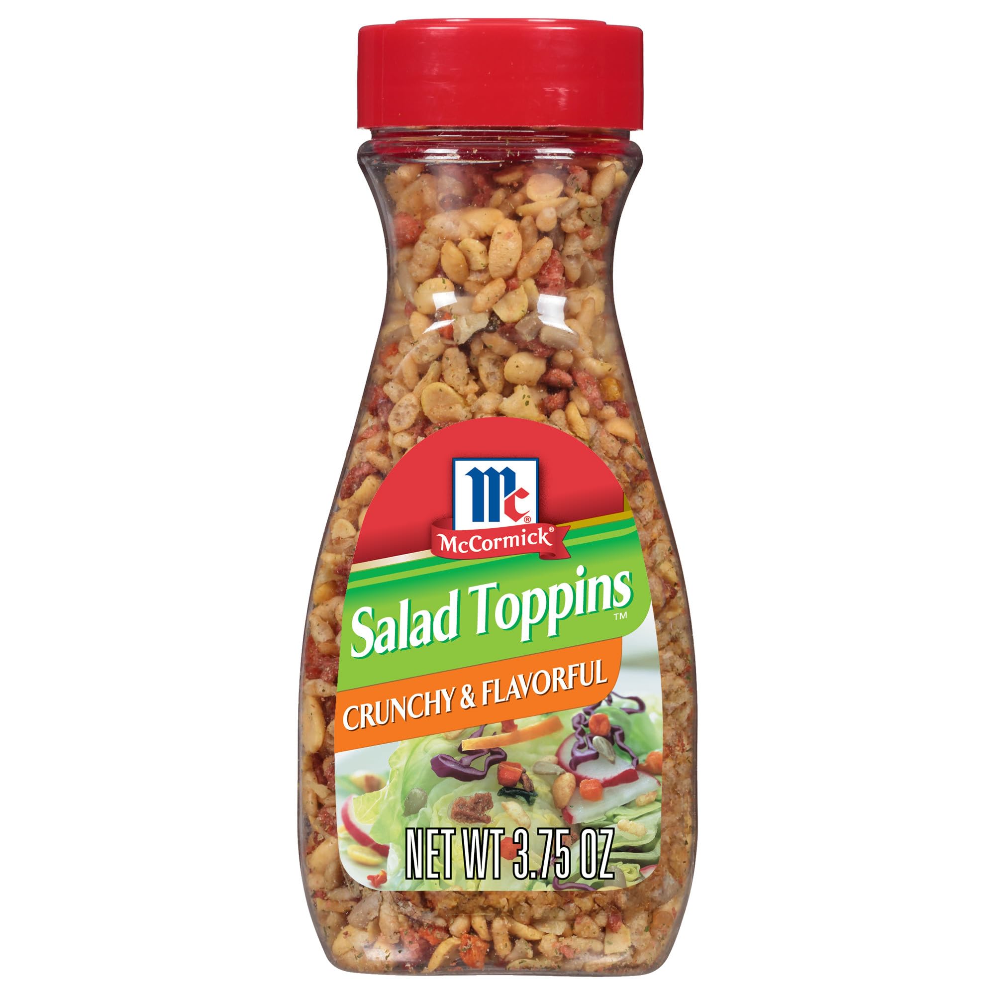 McCormick Salad Toppins Crunchy mix with sunflower seeds and rice adds texture to salads.