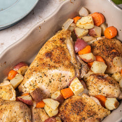 Chicken dish seasoned with McCormick Salt Free Garlic and Herb
