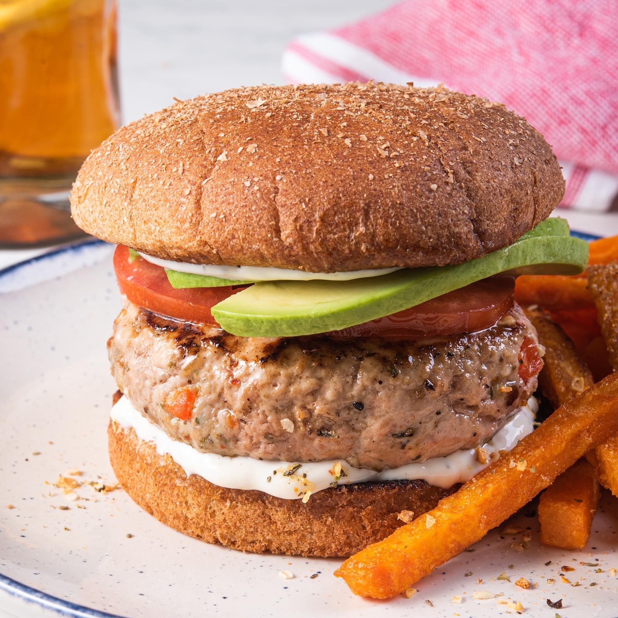 McCormick Salt Free Onion and Herb Seasoning adds onion-scented flavor to burgers without sodium