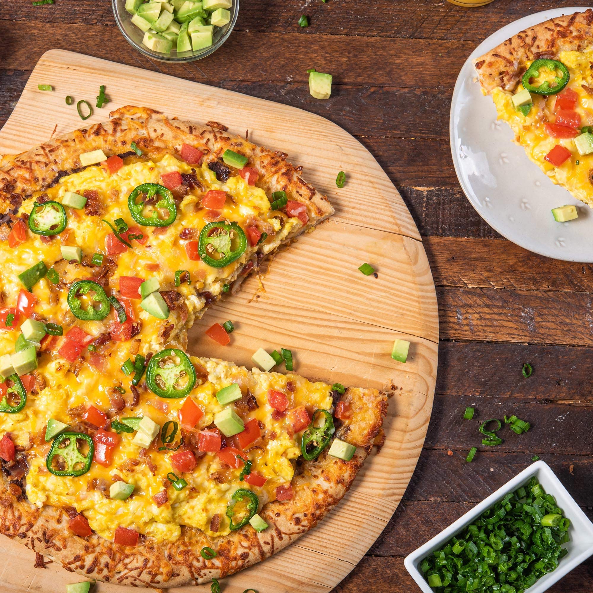 Salsa or hummus brightened with McCormick Salt Free Roasted Garlic & Bell Pepper.