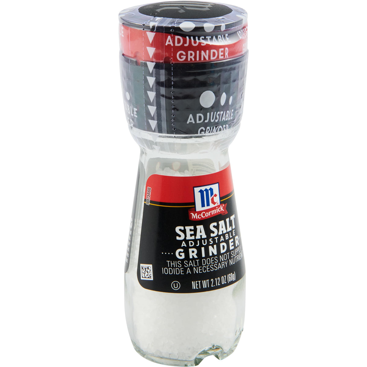 McCormick Sea Salt Grinder on table, delivering fresh, at-table seasoning with every grind.