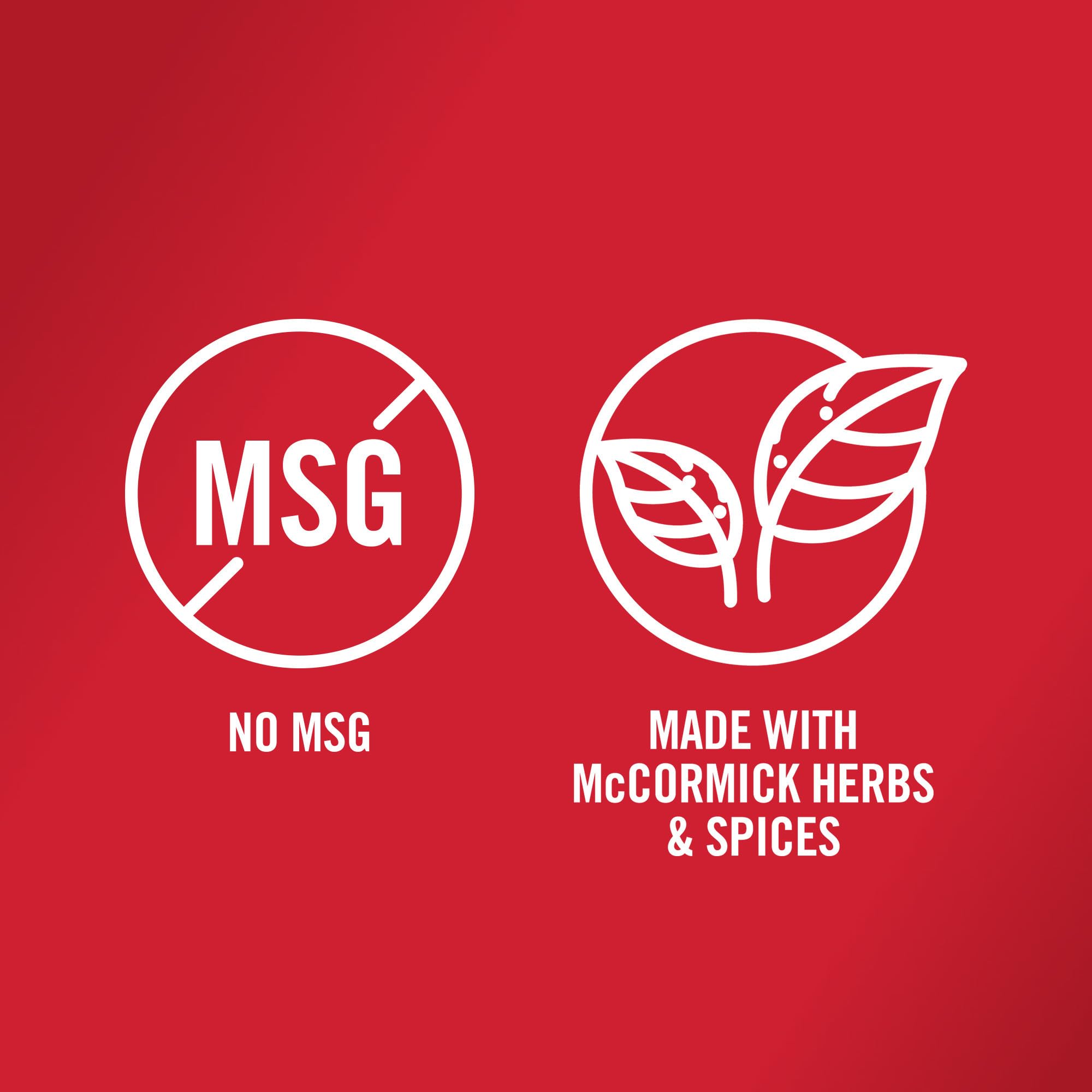 McCormick seasoning on pantry shelf for convenient dinner ideas.