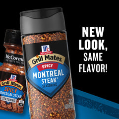 Close-up of garlic, dill, and paprika notes in McCormick Spicy Montreal blend