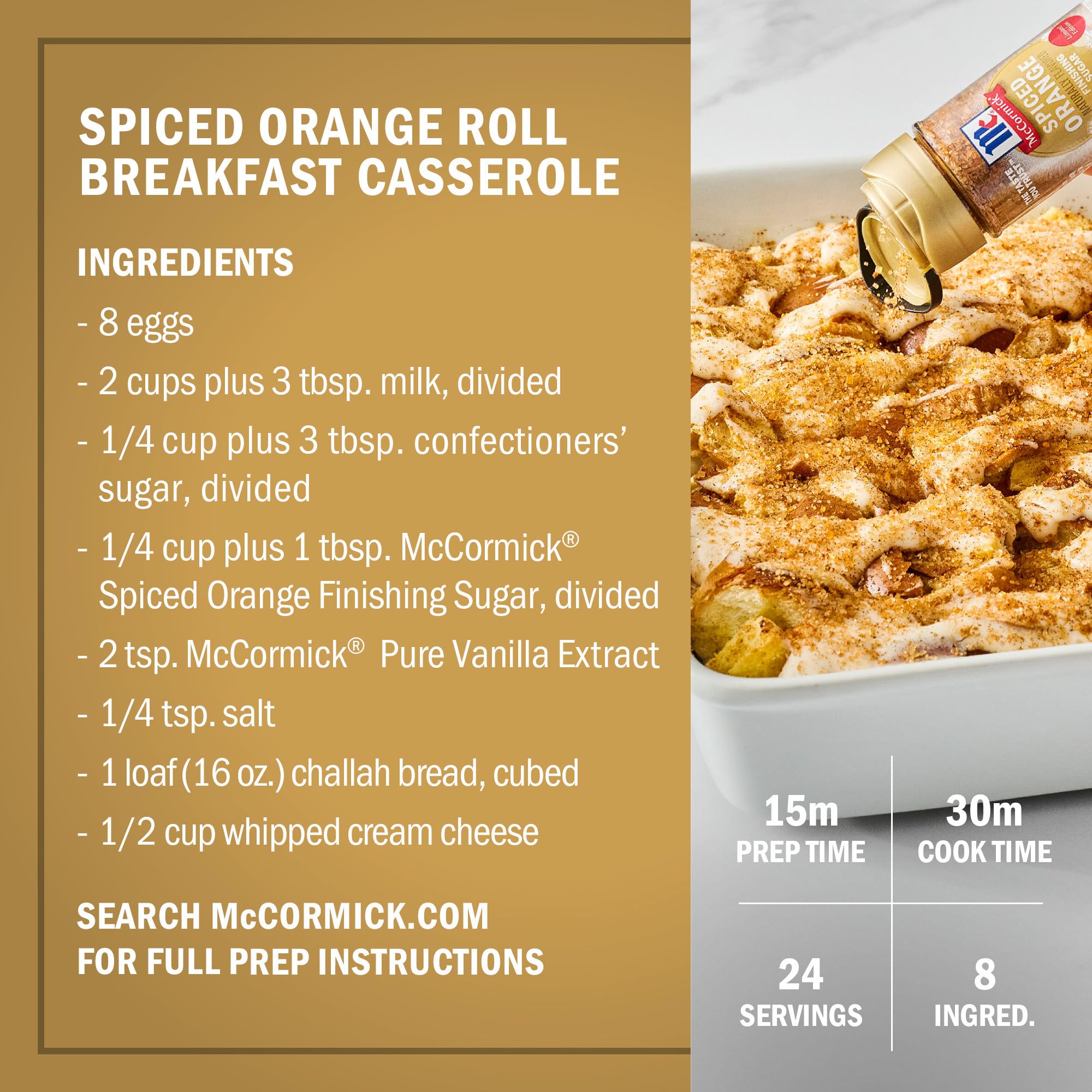 McCormick Spiced Orange Finishing Sugar sparkles muffins with orange spice