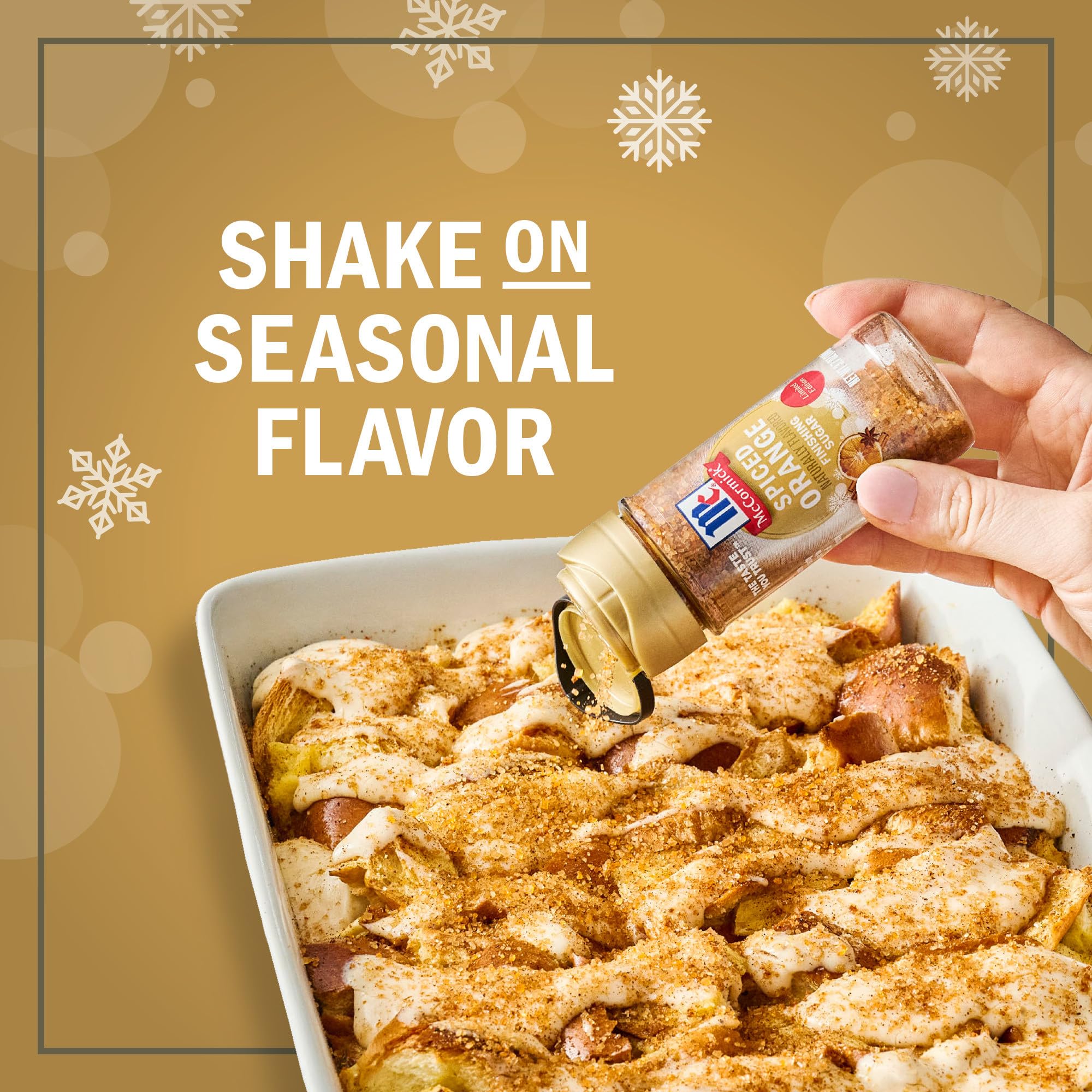 McCormick Spiced Orange Finishing Sugar adds citrus warmth to hot tea