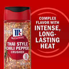 McCormick Thai Style Crushed Chili on a stir-fry to boost flavor and color.