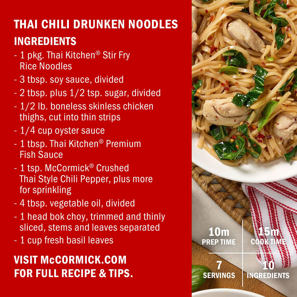 McCormick Thai Style Crushed Chili in ramen for lingering heat.