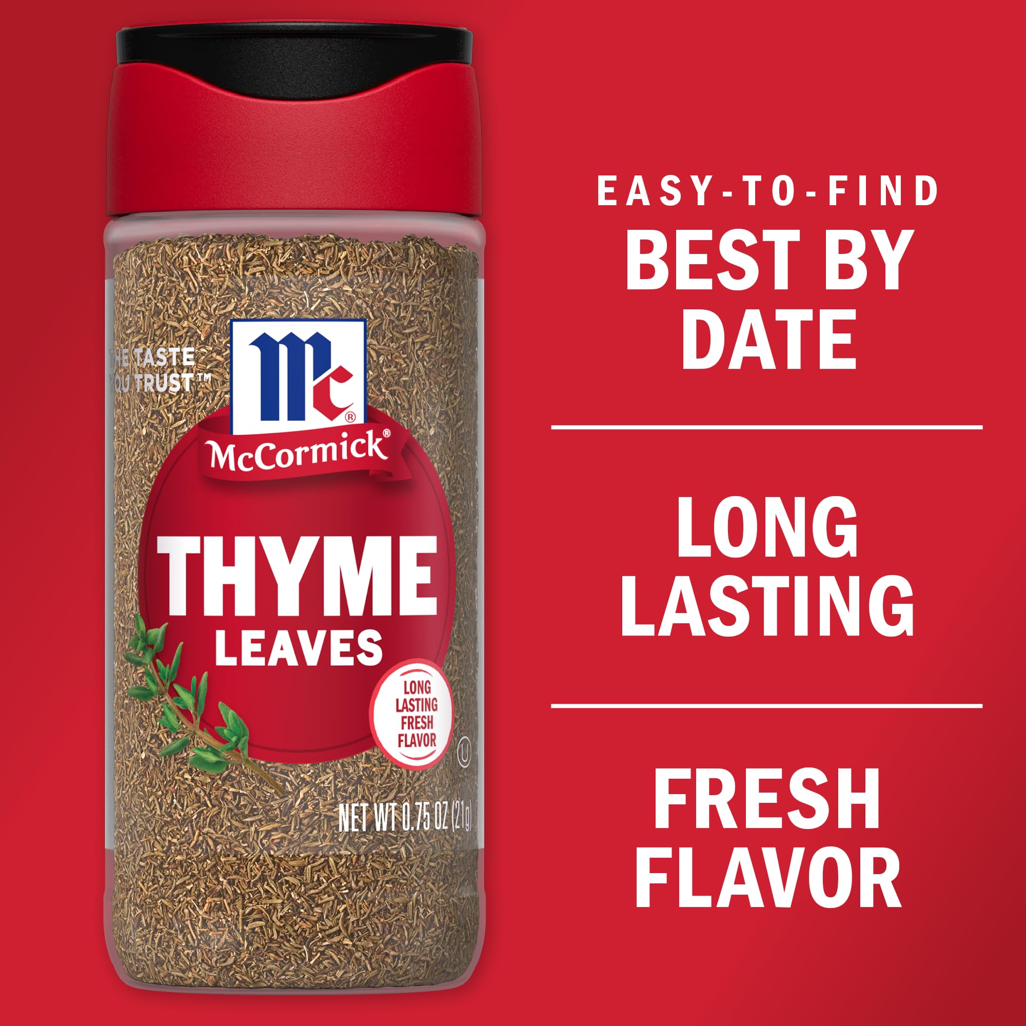 McCormick Thyme Leaves in beef stew for warm, savory depth.