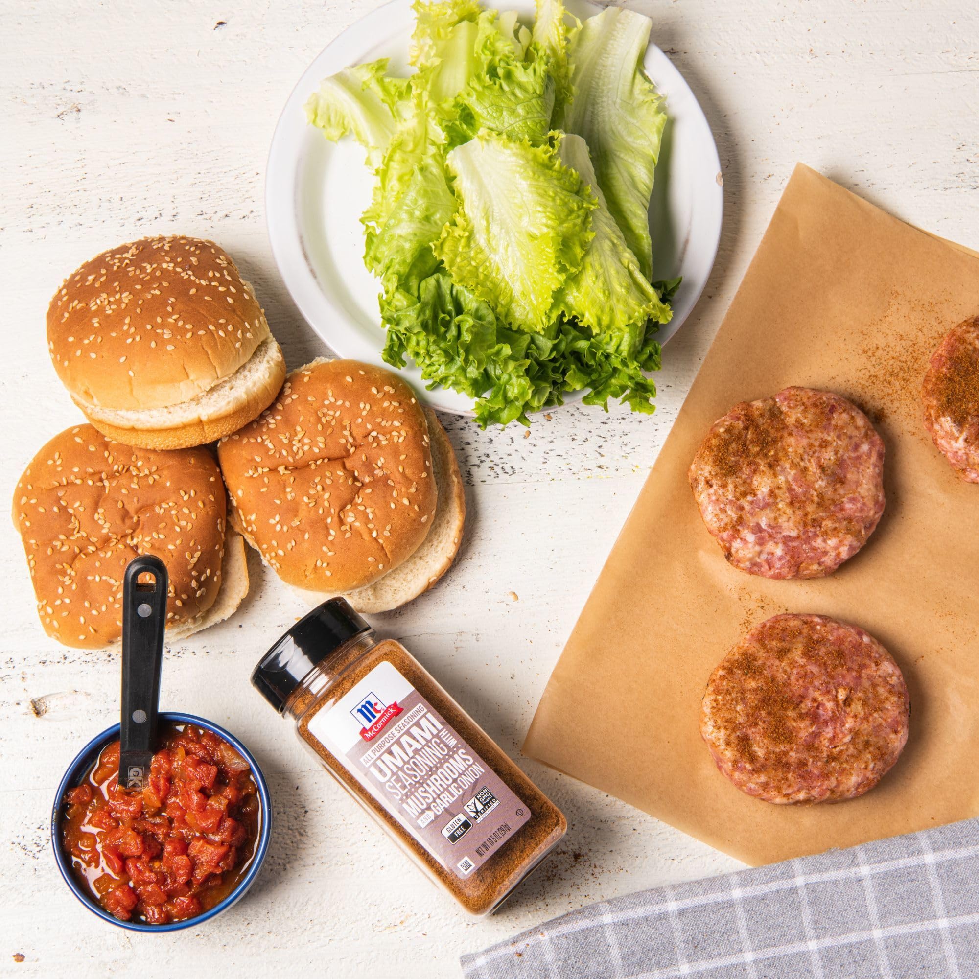 McCormick Umami Seasoning popcorn scene adds savory kick to snacks.