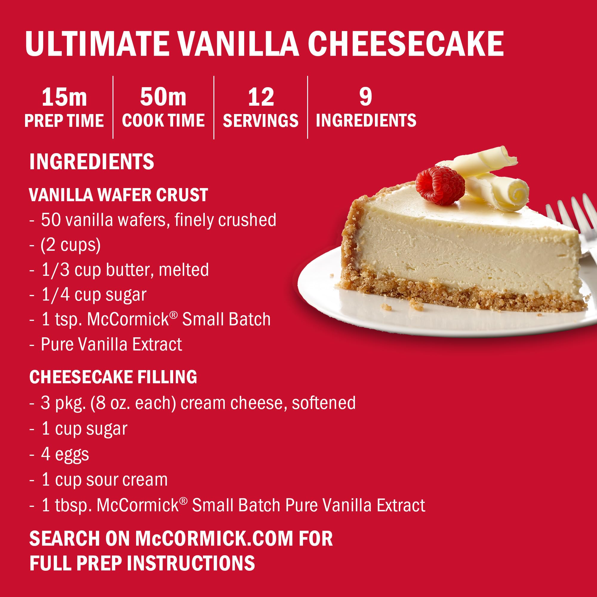 McCormick Vanilla Extract bake friendly use in cookies and cakes