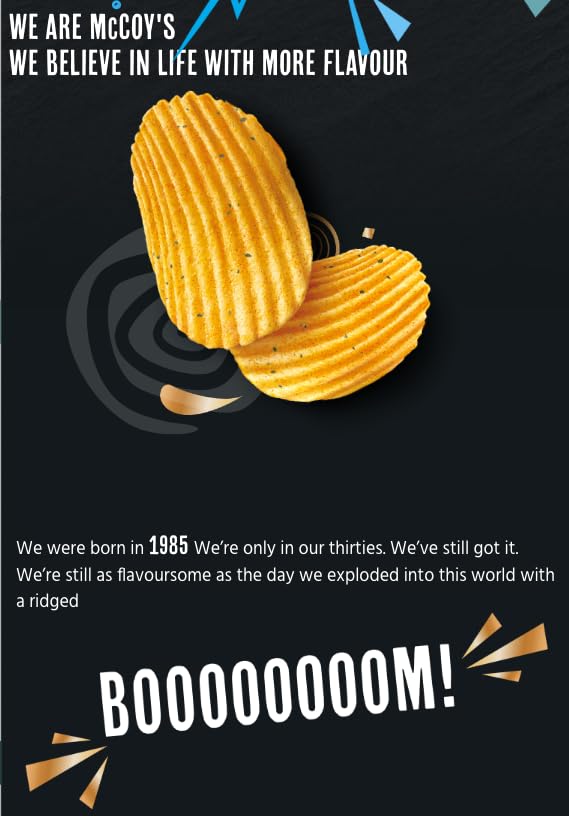 McCoys Flame Grilled Steak crisps paired with dips or drinks.