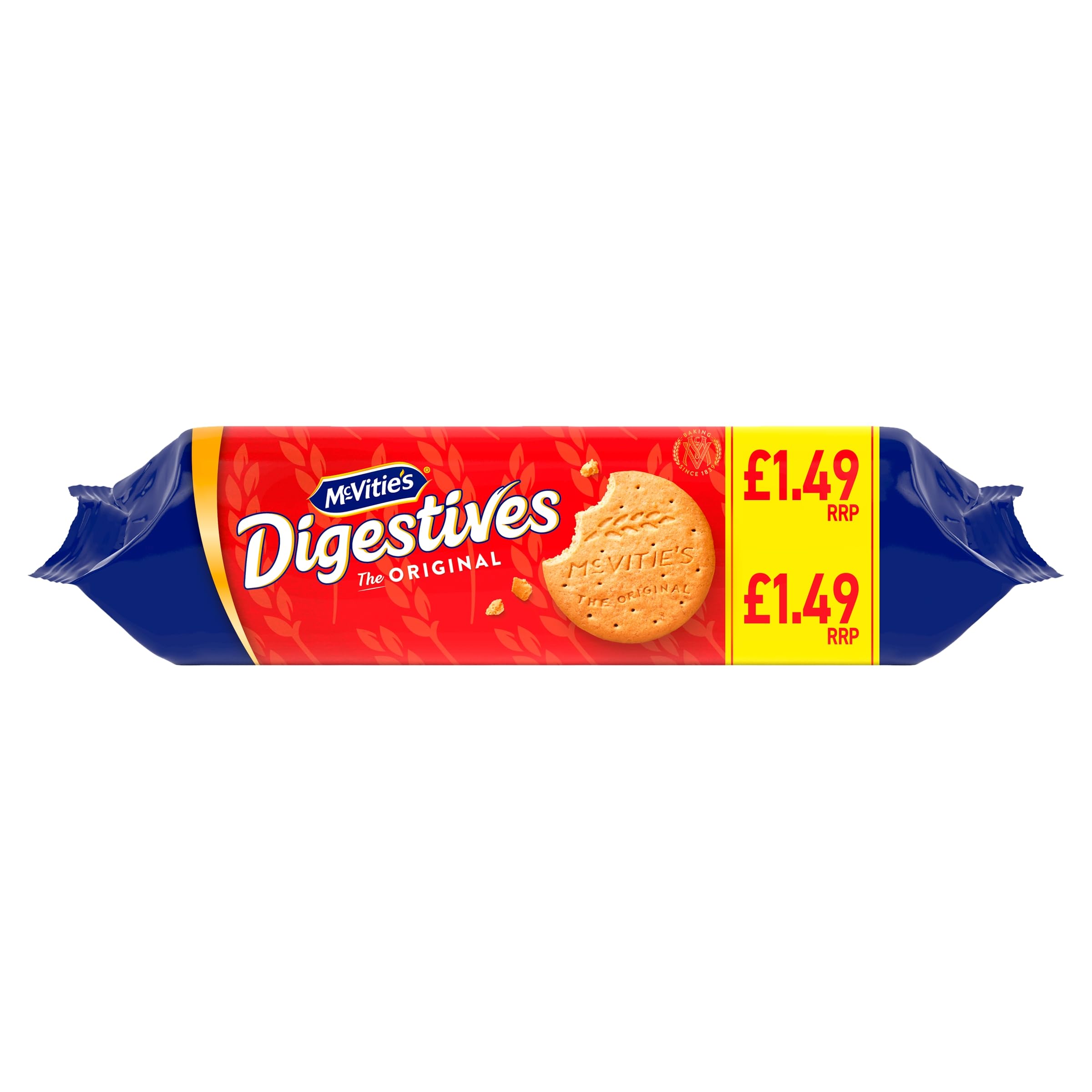 McVitie's Digestive Biscuits 360g pack shot highlights classic crunch for sharing.
