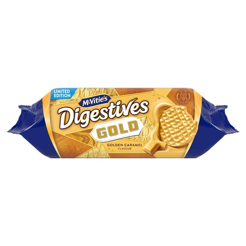 McVitie's Gold Digestives biscuit base with oats for a chewy, satisfying crunch.