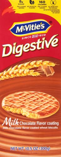 Dunk-ready McVitie's Digestive Milk biscuits shown for a dunk in tea.