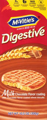 Dunk-ready McVitie's Digestive Milk biscuits shown for a dunk in tea.