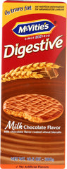 McVitie's Digestive Milk packaging closeup, highlighting a premium ingredient base.