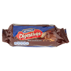 McVitie's Digestives Milk Chocolate biscuits, perfect for dunking and sharing.