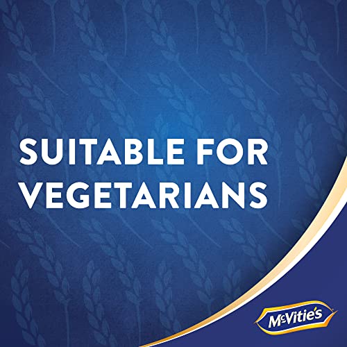 Close-up of the McVitie's brand-pressed surface on Digestives.