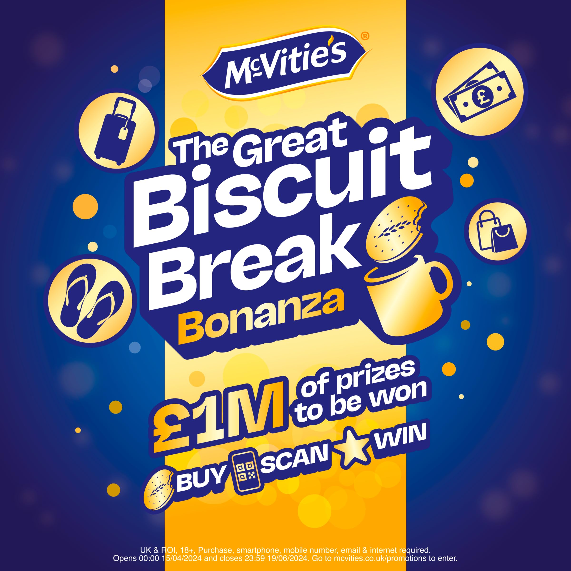 McVitie's Digestives Original biscuits with golden-crunch texture, ideal for dunking.
