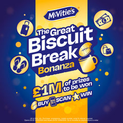 McVitie's Digestives Original biscuits with golden-crunch texture, ideal for dunking.