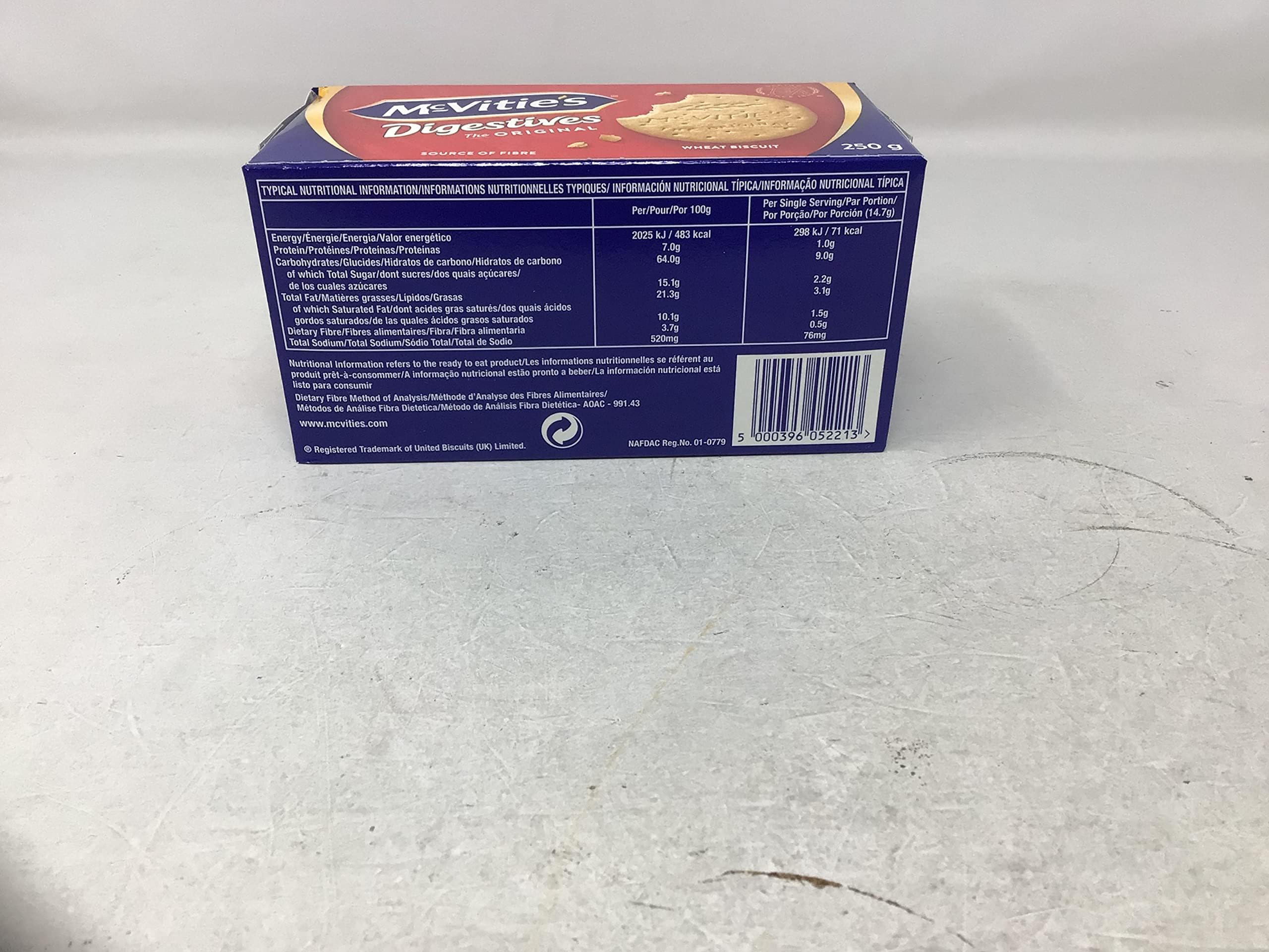 McVities Digestives imported from the UK for authentic taste