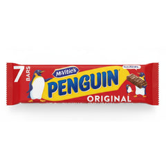 McVitie's Penguin Bar 7pk on a plate makes a quick snack