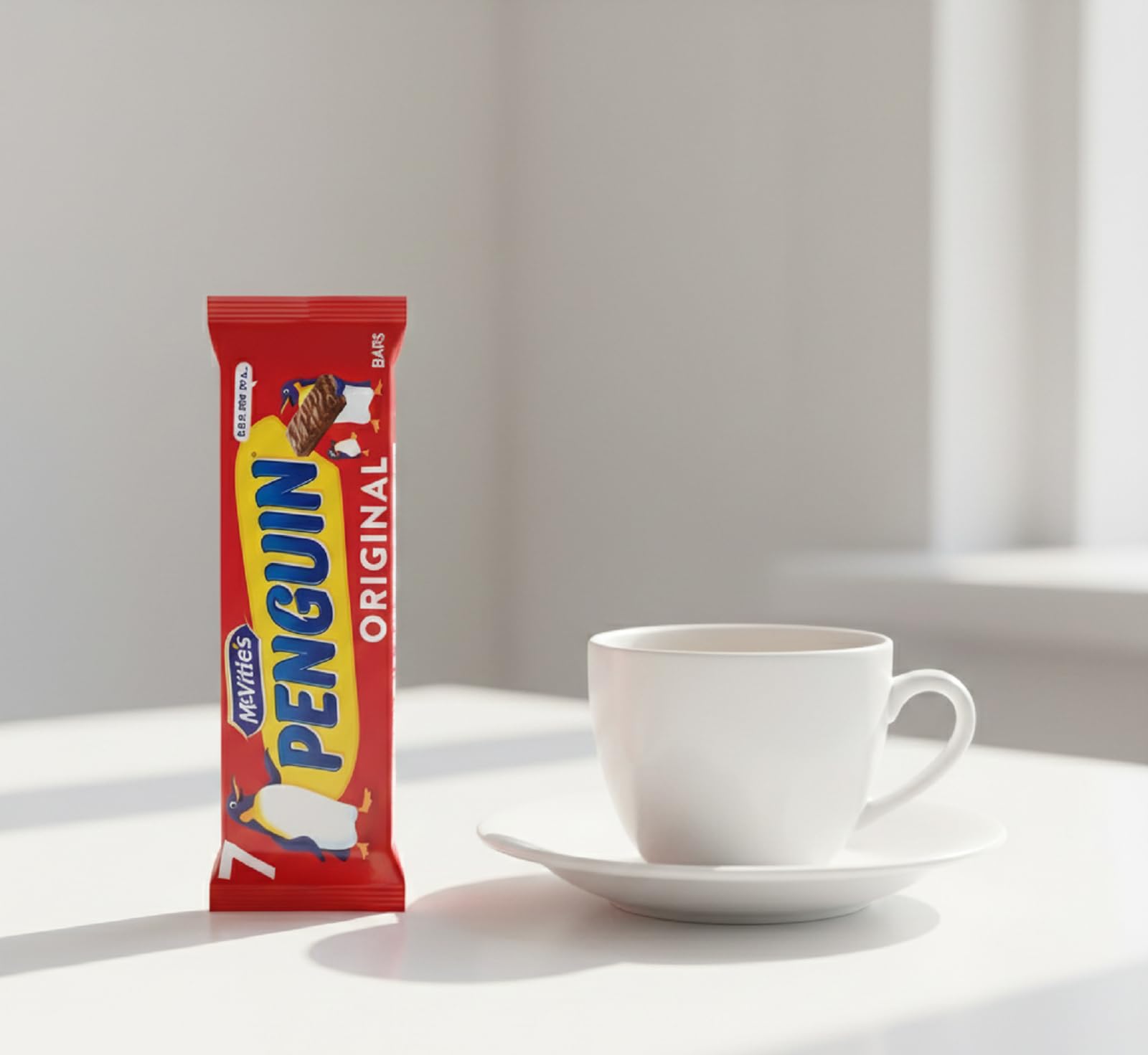 McVitie's Penguin Original 7 Bars UK-import label signaling genuine McVitie's quality