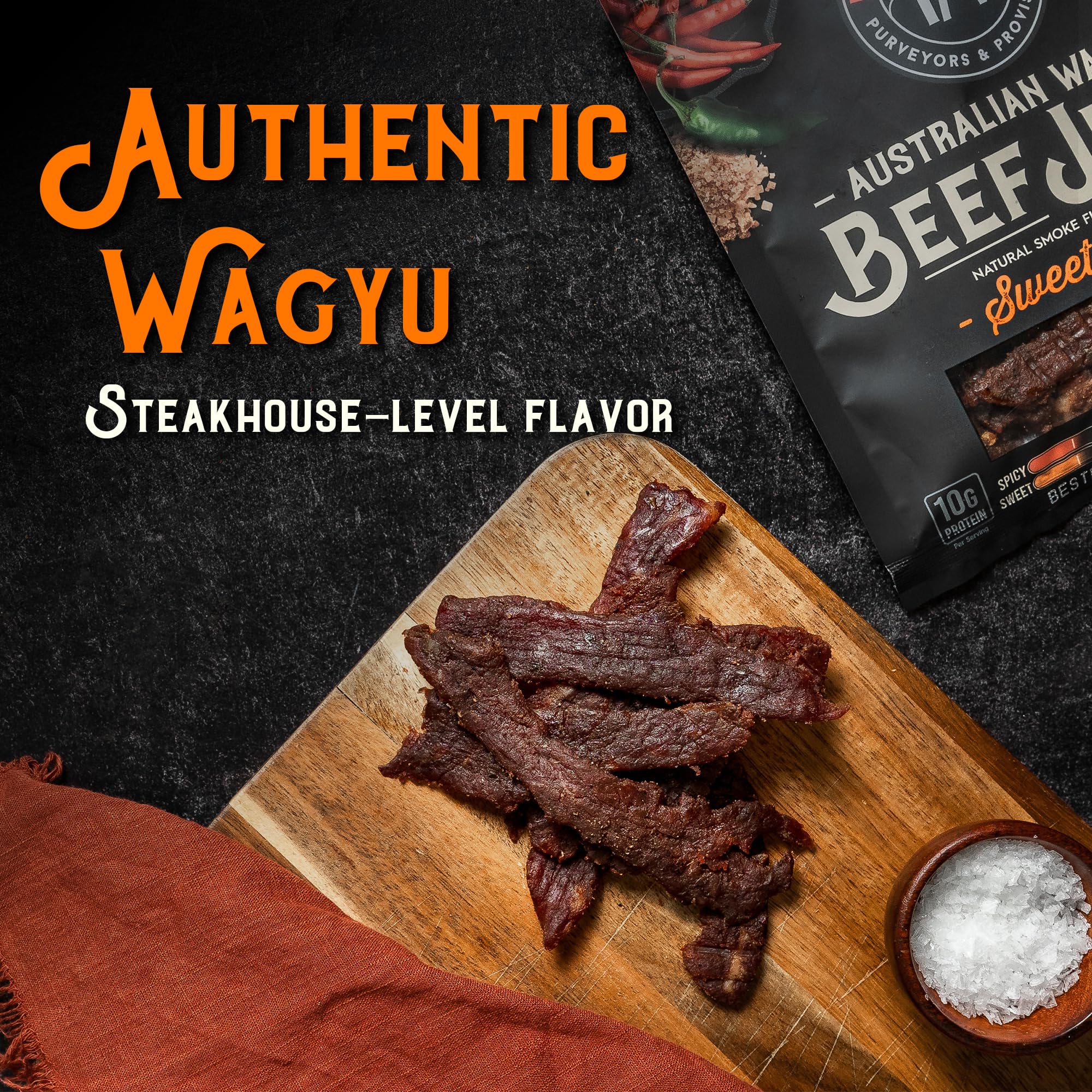 Meat Artisan Wagyu Sweet Heat jerky gift pack
