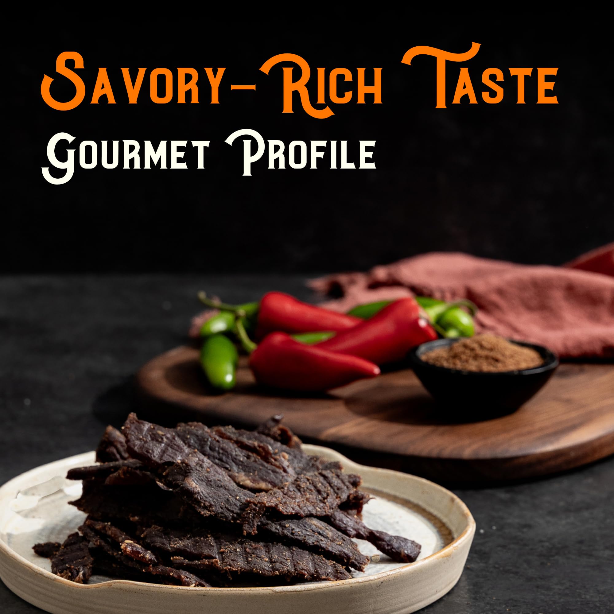 Meat Artisan Wagyu jerky on trail or gym session