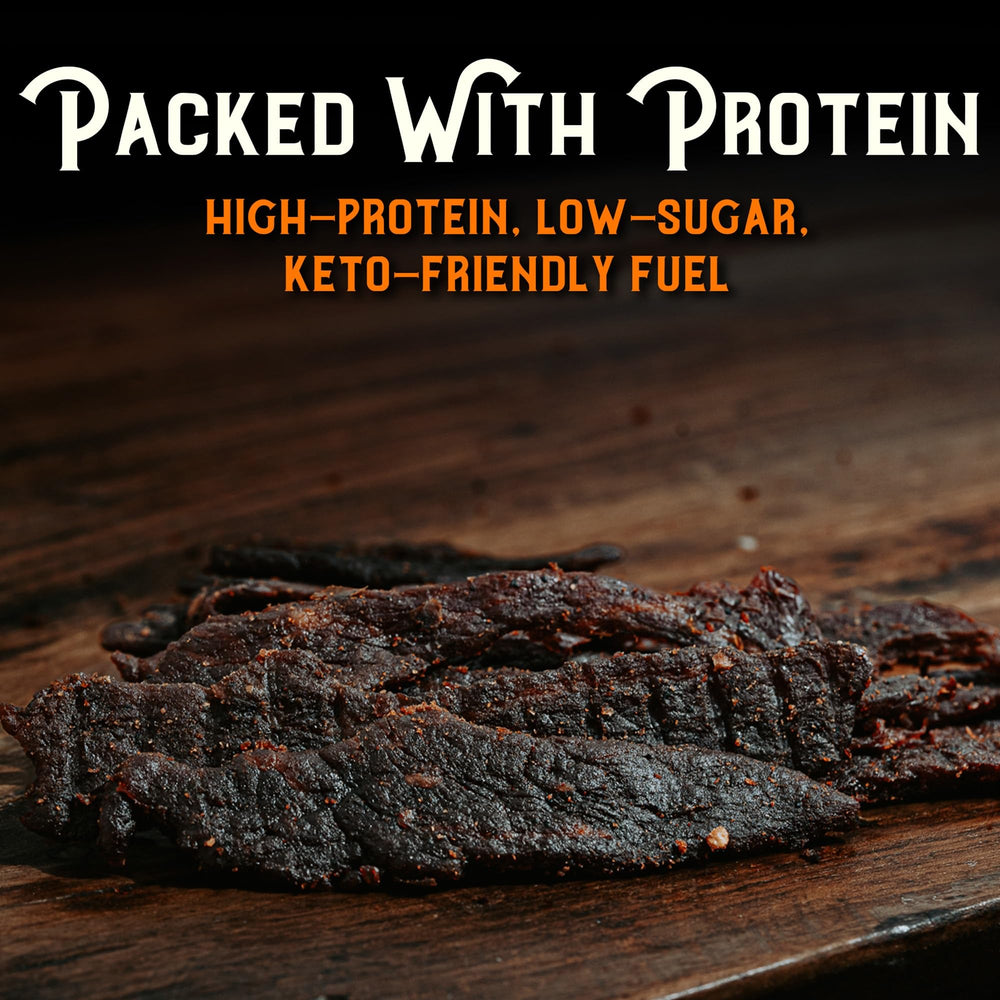 Meat Artisan Wagyu jerky as a snack during outdoor activities