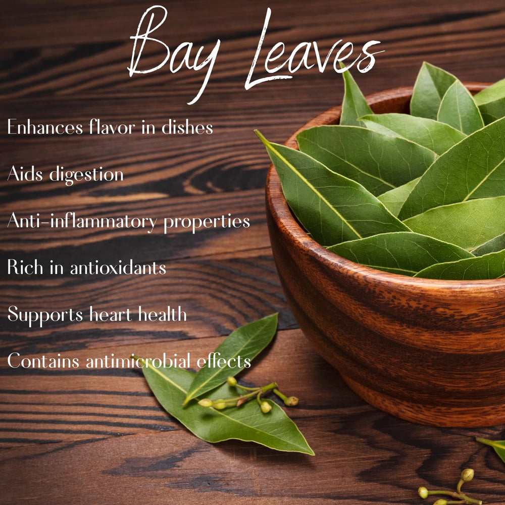 Mecca Foods bay leaves handpicked for peak aroma and quality.