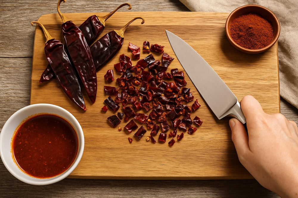 Resealable packaging keeps Mecca Foods chiles fresh and fragrant.