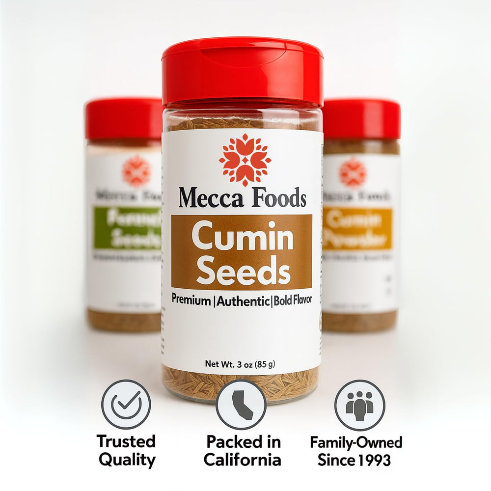 Mecca Foods cumin seeds close up showing rich earthy aroma