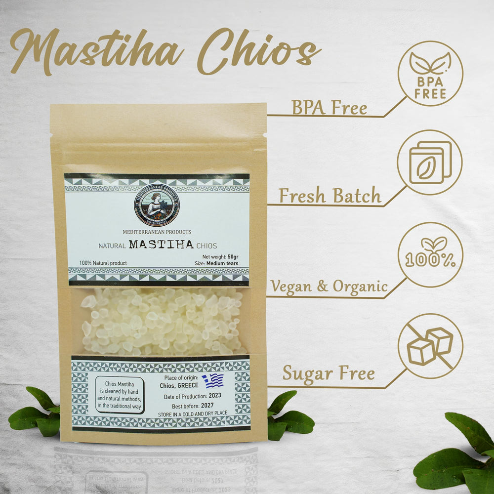 Mediterranean Products Greek Farmers Mastiha Chios is gluten-free and vegan