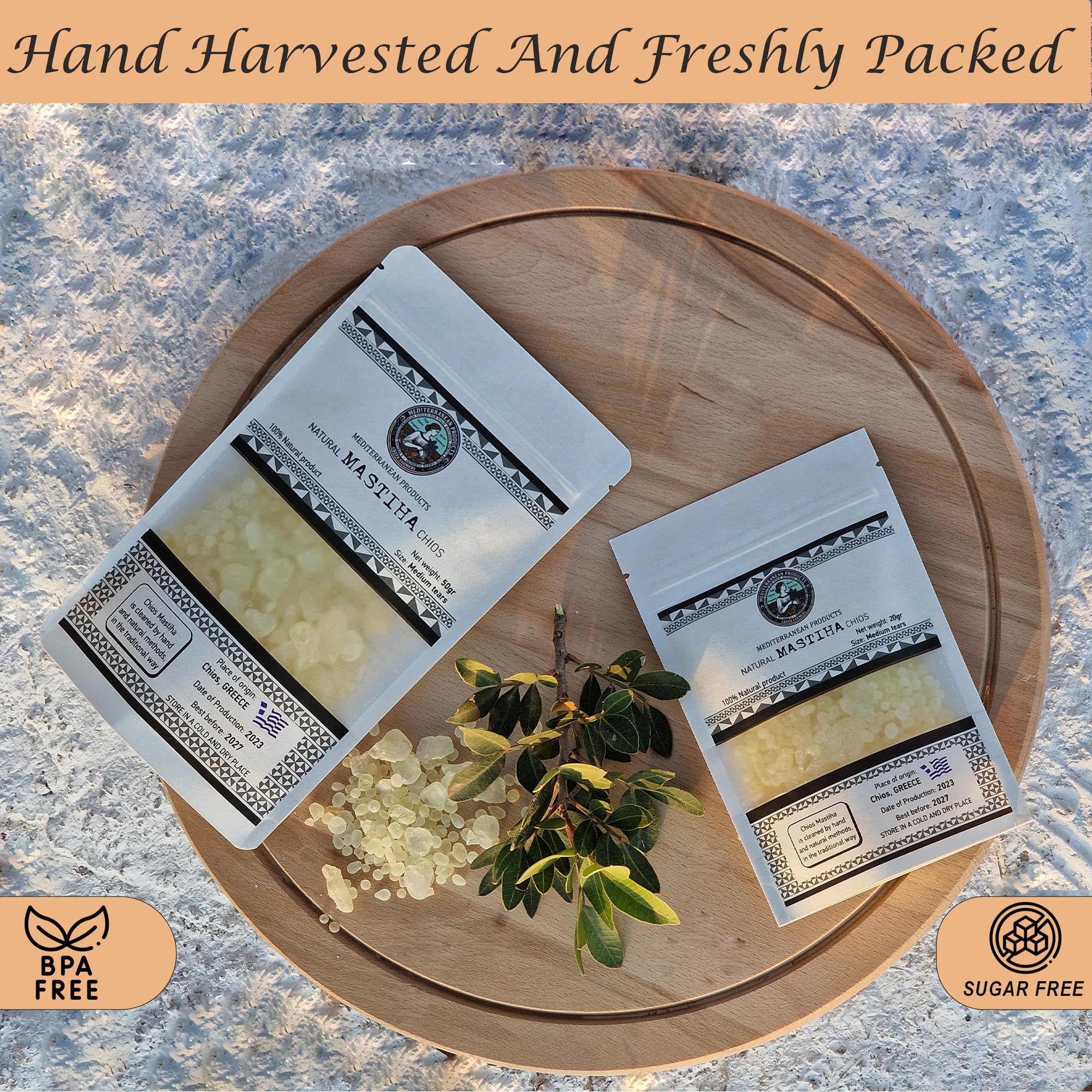 Mediterranean Products Greek Farmers Mastiha Tears natural additive-free resin