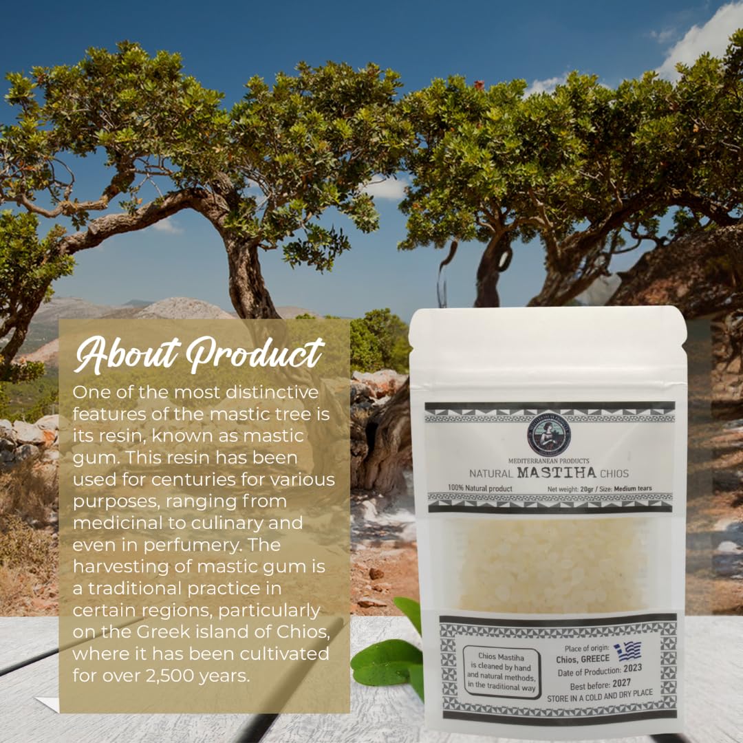 Mediterranean Products Greek Farmers Mastiha Tears mint notes on the palate
