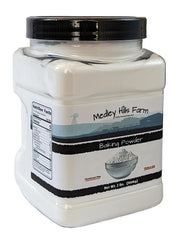 Medley Hills Farm double-acting baking powder ensures reliable rise in home baking.