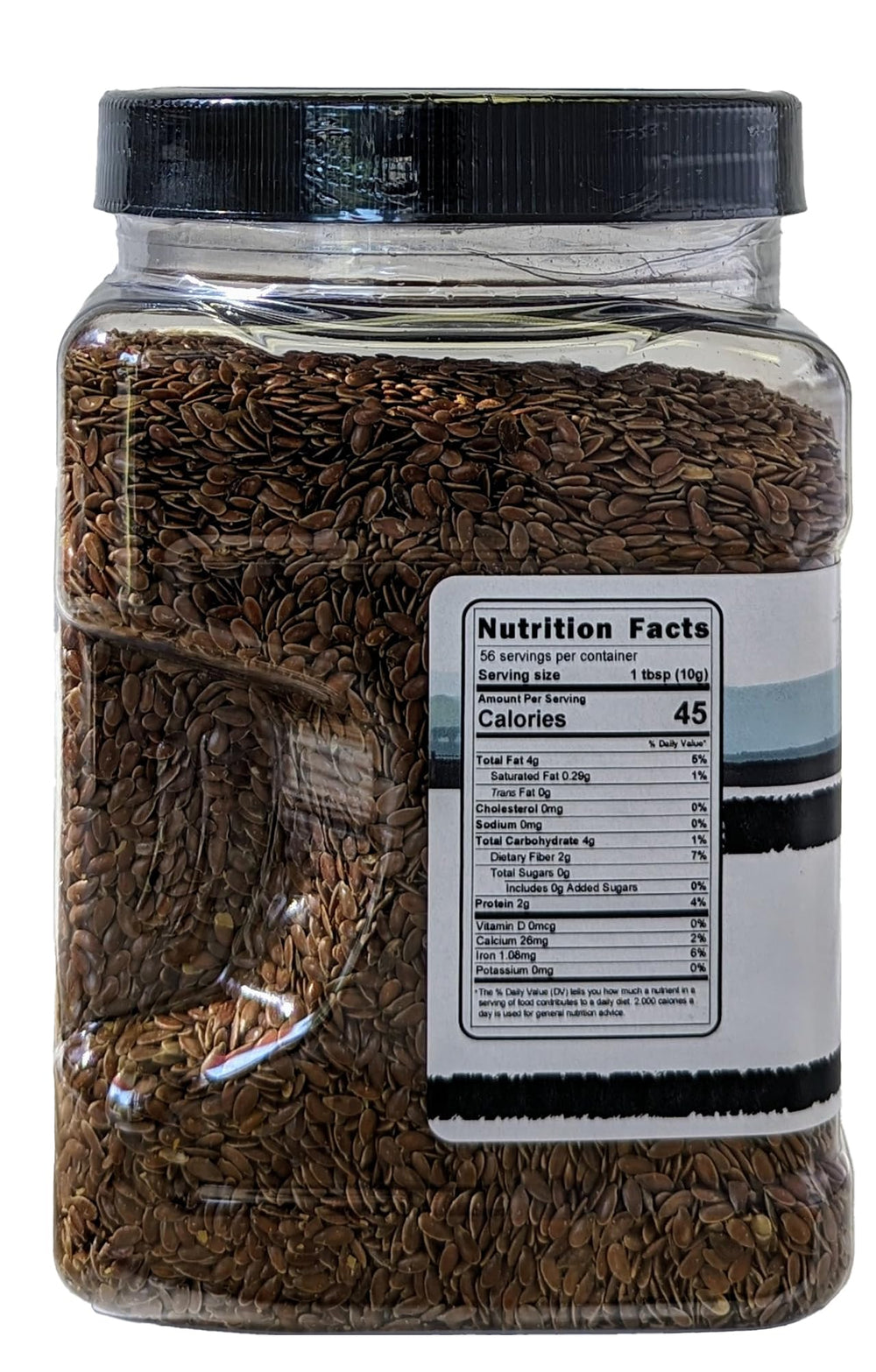 Medley Hills Farm flaxseed in bowl showing rich color for breads and cereals