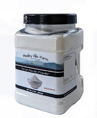 Medley Hills Farm pectin powder close-up showing fine texture ideal for jams.