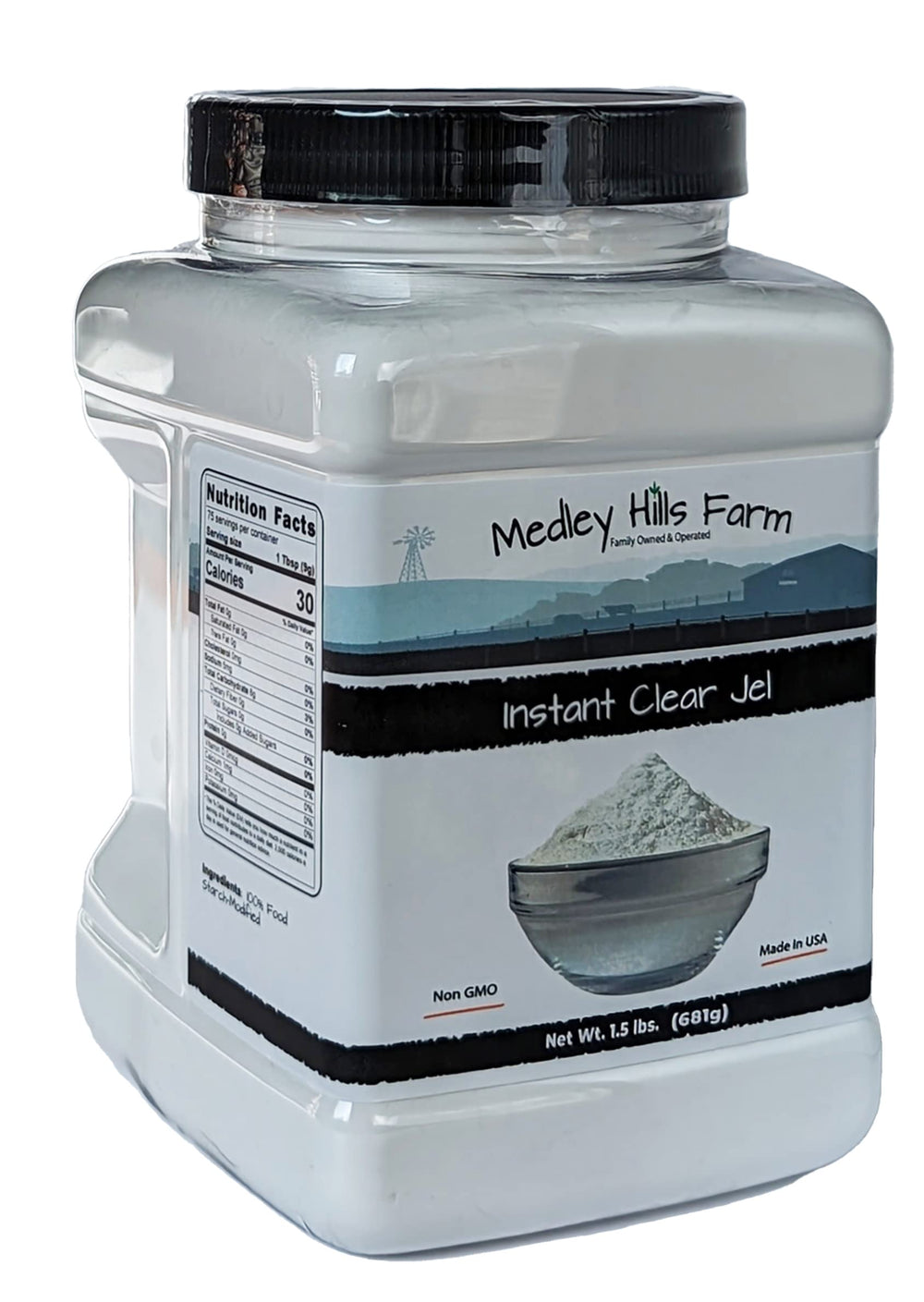 Medley Hills Farm Instant Clear Jel powder close-up for versatile thickening
