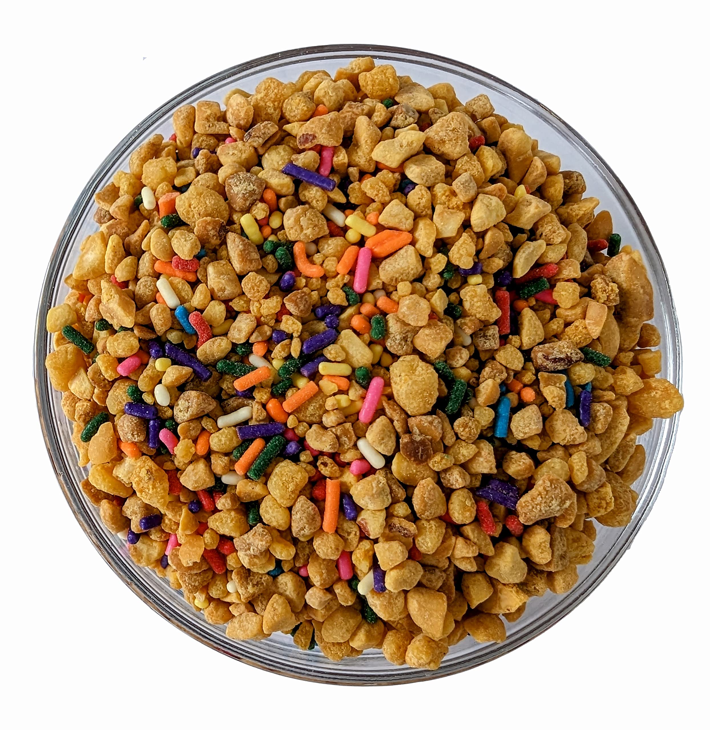 Medley Hills Farm decorative topping with sprinkles for cupcakes or desserts.